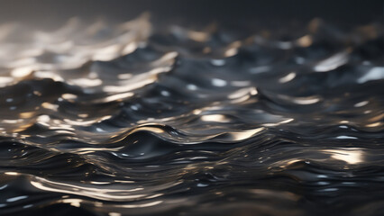 Abstract liquid silver background