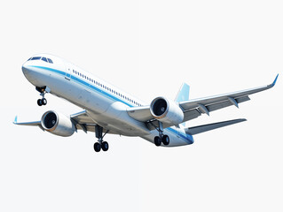 Airplane in white background