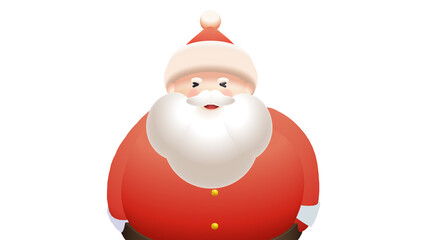 Santa Claus laughing xD, Christmas 3d illustration