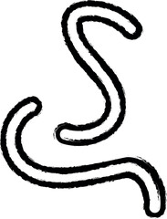 glistens vector icon in grunge style