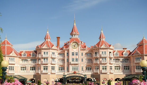 Le parc de disneyland paris en France
