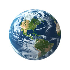 Earth isolated on transparent background
