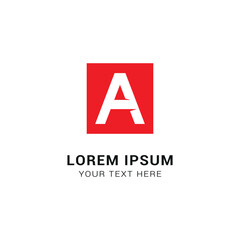 Modern initial A logo design.