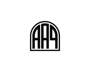 AAQ logo design vector template