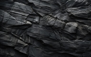 Old weathered mountain black rock texture surface.