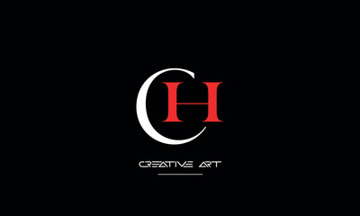 CH, HC, C, H abstract letters logo monogram