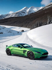 3D car with a simple background AI-generated images