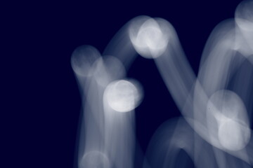 満月　月の軌跡