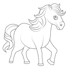 horse cartoon