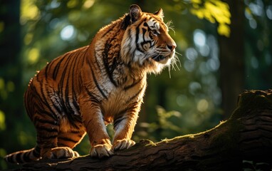 Close up of the tiger in the wild.