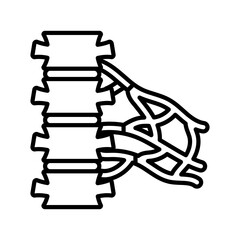 Brachial Plexus icon in vector. Logotype