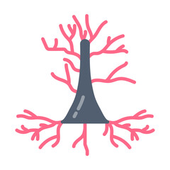 Pyramidal Cell icon in vector. Logotype