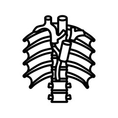 Azygos Vein icon in vector. Logotype