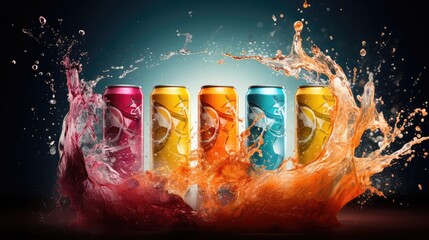 background beverage energy drink energetic illustration lifestyle person, young adult, study can background beverage energy drink energetic
