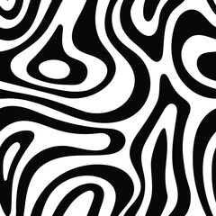 Obraz premium Seamless pattern, abstract doodles, curls, maze, vector background
