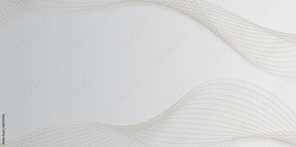 Poster abstract gold, white wave line transparent background. wave modern stream background. abstract busin