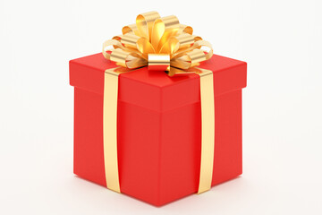 Obraz premium Red gift box