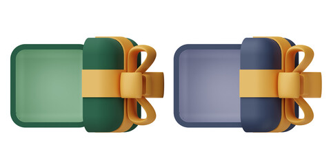 3d realistic open gift box