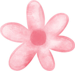 watercolor pink flowers