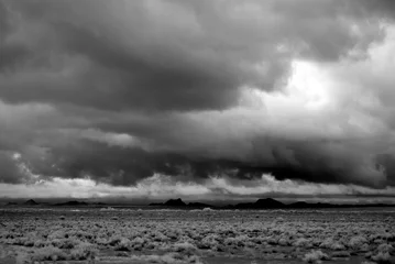 Fotobehang Storm clouds forming Sonora Desert Arizona in Infrared © Paul Moore