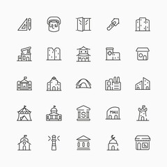 Building Construction Icon Light Icons Pack