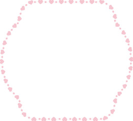 Heart Frame cute pink pastel decoration love pattern classic romantic horizontal vintage frames flower floral border art Elements design border decoration element decor