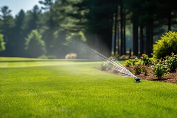 lawn sprinkler system smooth lawn - Powered by Adobe
