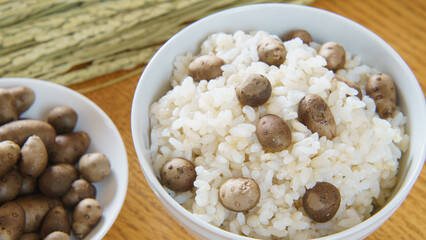 日本の食事｜むかごご飯　イメージ