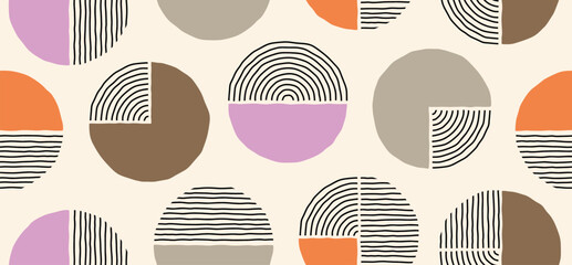 Contemporary modern trendy Vector Seamless Pattern. 