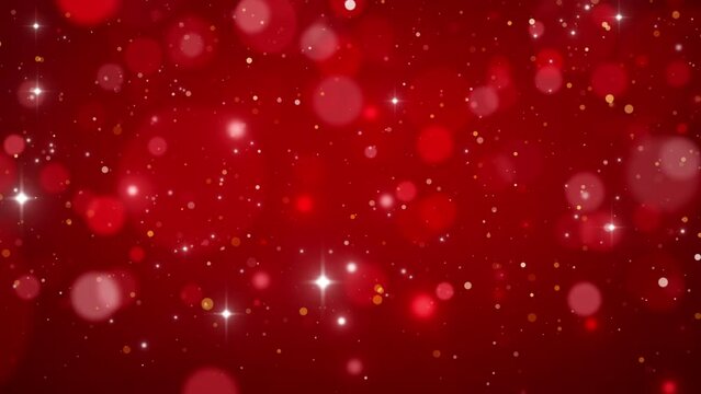 celebrate red christmas invitation card snow flakes background video
