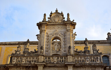The Cathedral of Santa Maria Assunta is the main place of worship. It is located in Piazza del Duomo, in the historic center of the city lecce italy
