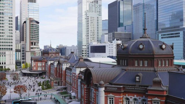 東京駅の風景動画