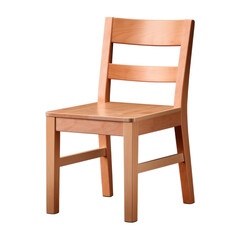 Chair wooden home furniture isolated on white transparent, PNG