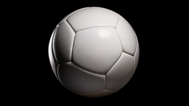 ballon de football blanc sur fond noir