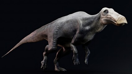 Obraz na płótnie Canvas Shantungosaurus render of background. 3d rendering