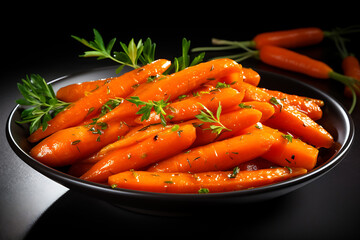 carrots in a bowl (AI Generated)