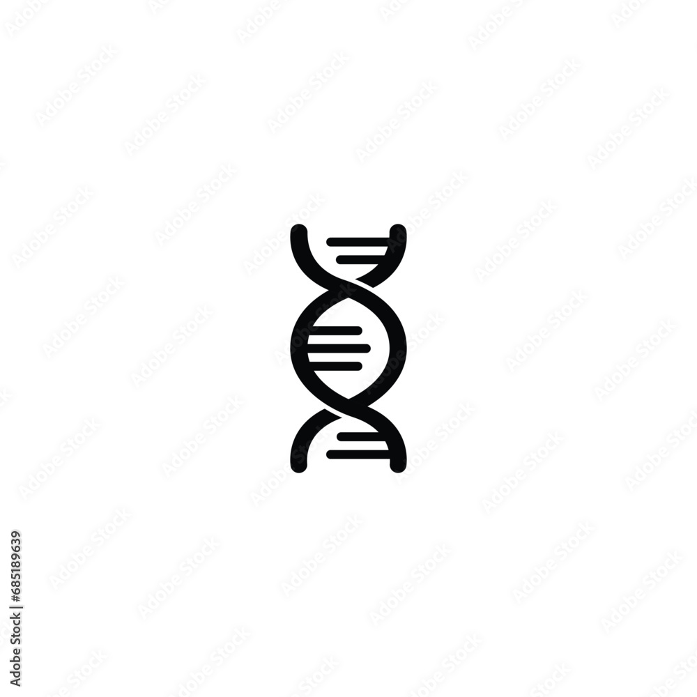 Poster dna icon vector for web site computer and mobile app