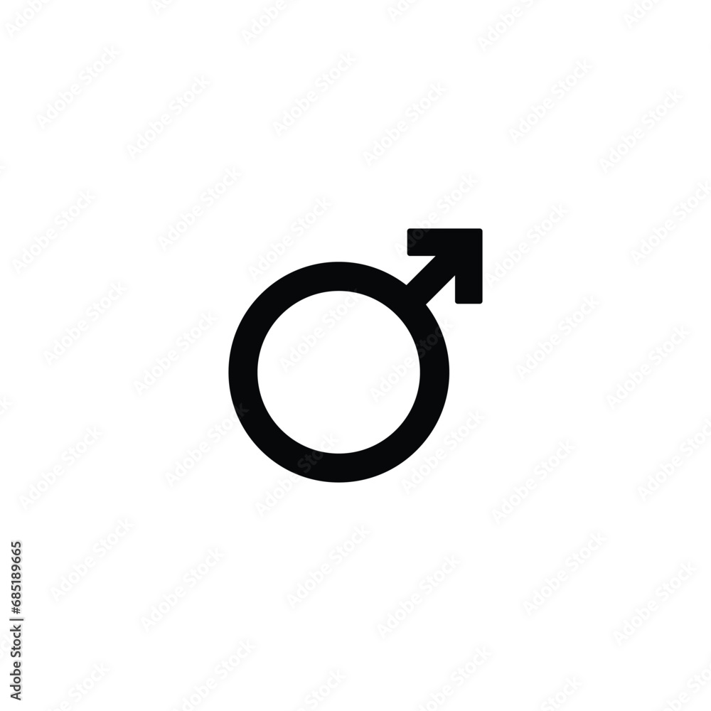 Poster male symbol icon vector for web site computer and mobile app