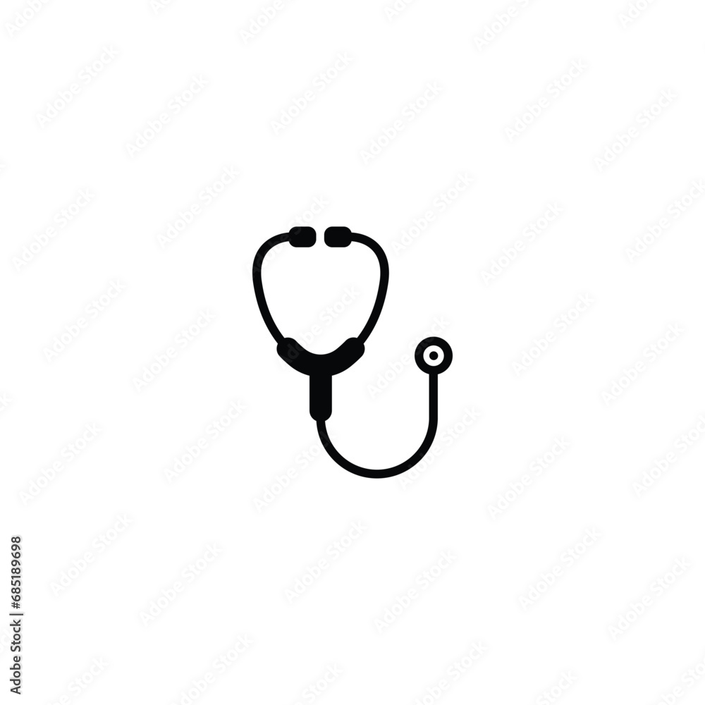 Poster stethoscope icon vector for web site computer and mobile app