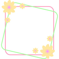 Pastel Flower Frame
