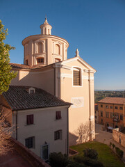 Italia, Toscana, Pisa, il paese di San Miniato. Chiesa del Crocifisso. 