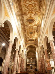 Italia, Toscana, Pisa, il paese di San Miniato. Interno del Duomo