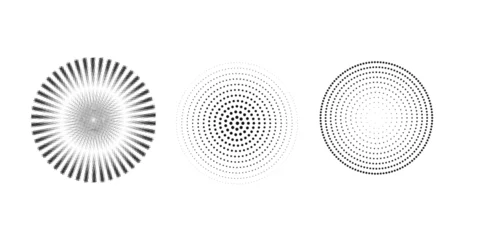 Fotobehang set of different circle geometry design. circle of different shapes for design creative © lutfia
