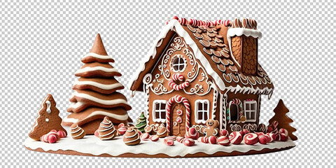 Merry Christmas Decoration things hat gingerbread house sock and sack