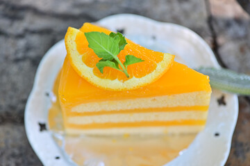 Orange Cake, food design for Chinese New Year, birthdays, important occasions and Valentine's Day. Sweets, snacks and food concept