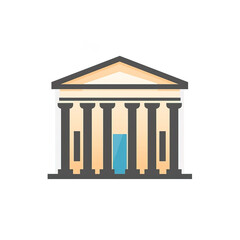 Obraz premium Greek Temple Icon
