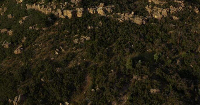 4k Drone Castle in golden Hour