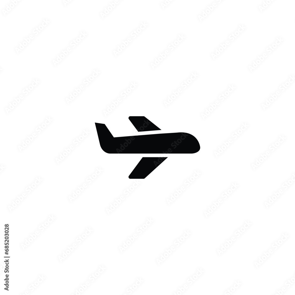 Poster air plane icon vector for web site computer and mobile app