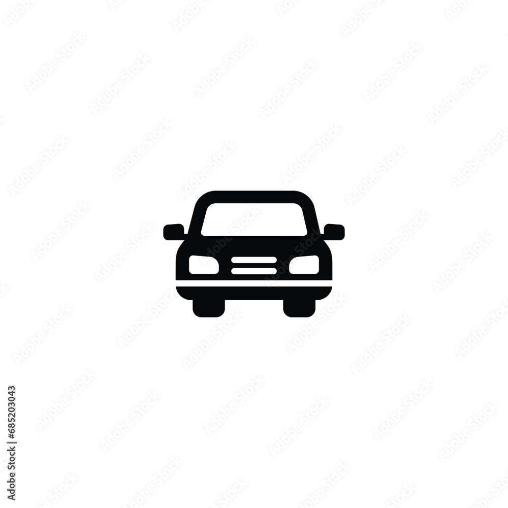 Poster car icon vector for web site computer and mobile app