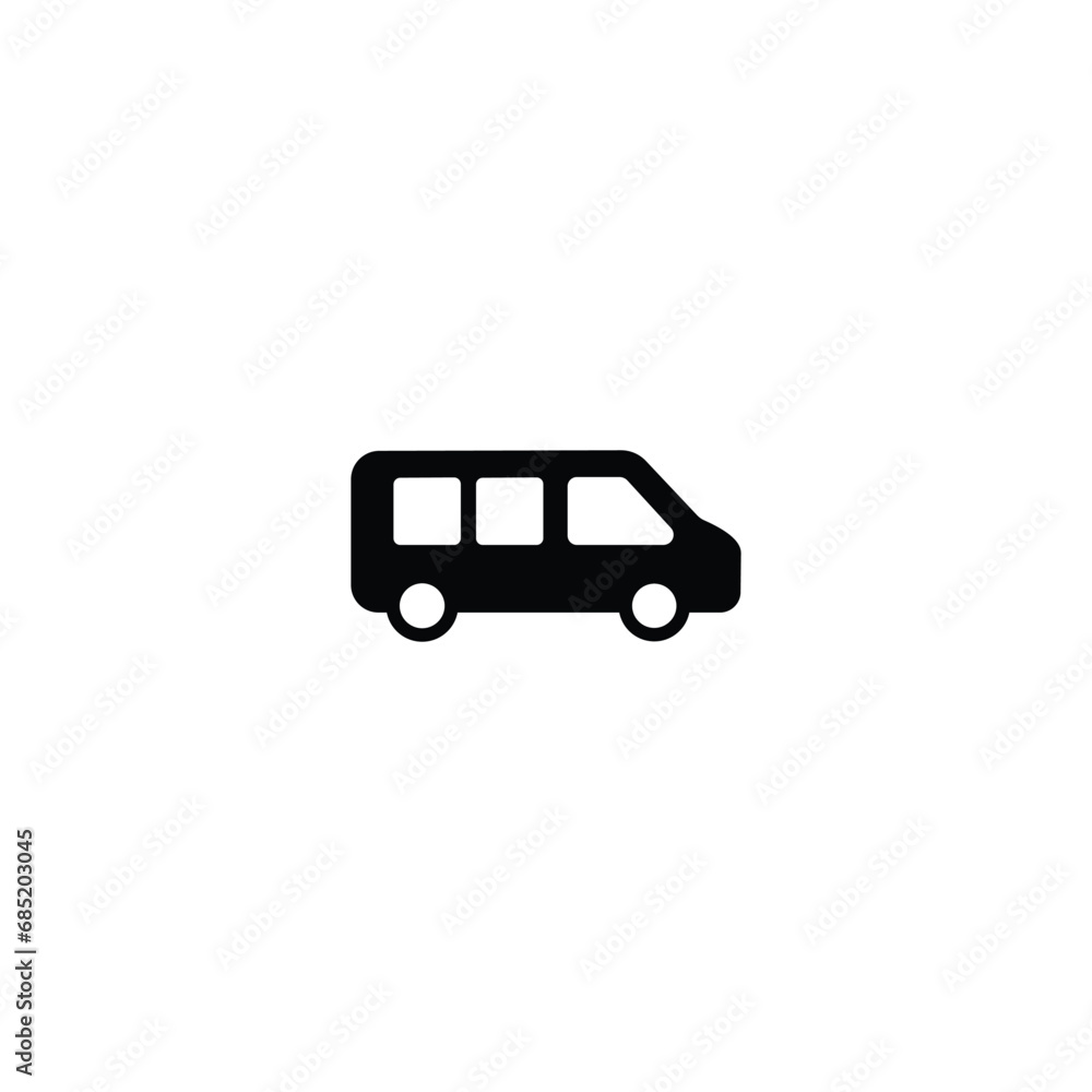Poster car icon vector for web site computer and mobile app